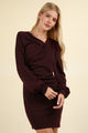 VERY J Ruched Detail Bodycon Mini Dress Trandify Deal