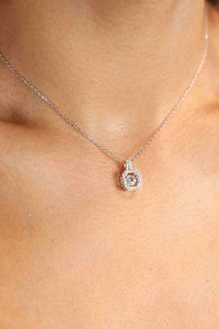 Adored Moissanite 925 Sterling Silver Necklace Trandify Deal