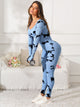 Scoop Neck Long Sleeve Active Jumpsuit Trandify Deal