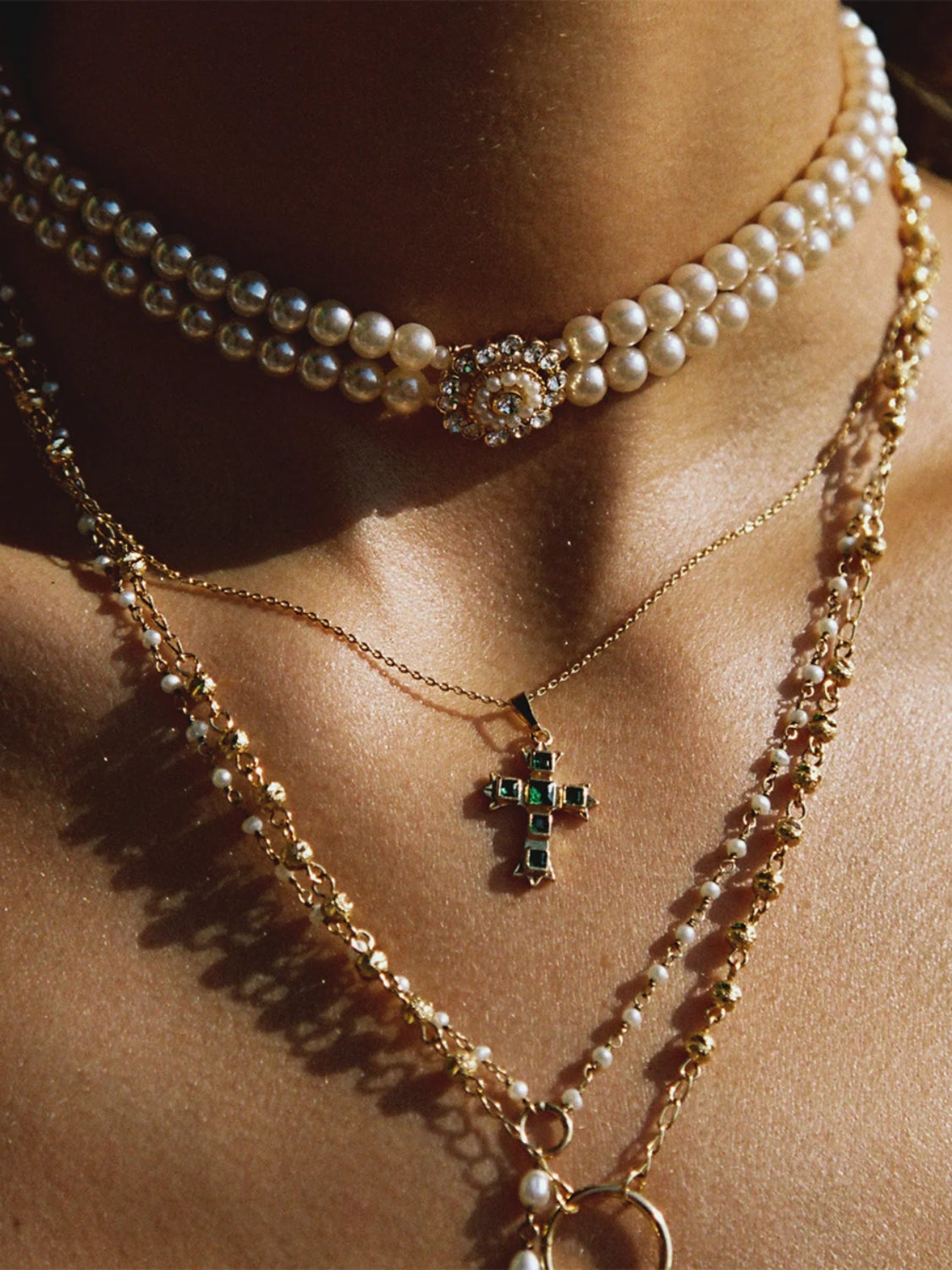 Stainless Steel Zircon Cross Pendant Necklace Trandify Deal
