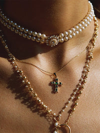 Stainless Steel Zircon Cross Pendant Necklace Trandify Deal