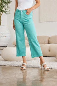 RFM Full Size Tummy Control High Waist Raw Hem Jeans Trandify deal