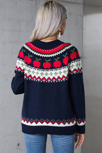 Angel Wings Graphic Round Neck Long Sleeve Sweater Trandify Deal