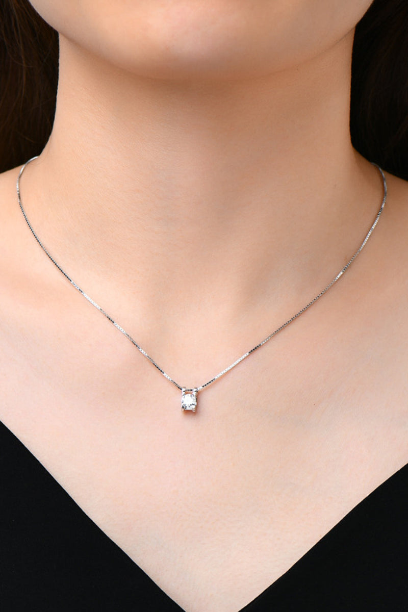 Moissanite 925 Sterling Silver Necklace Trandify deal