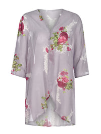 Open Front Half Sleeve Cover-Up Trandify deal