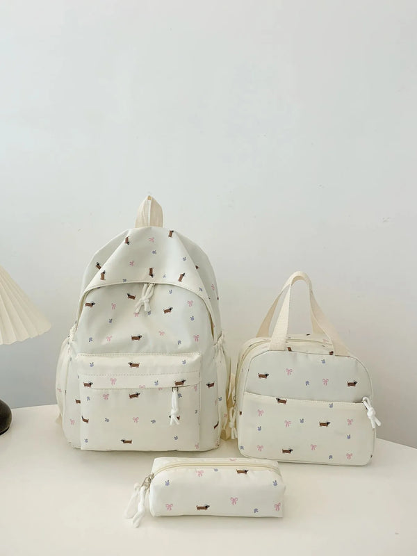 Matching daisy clutch and tote set – 3-piece boho women’s bags