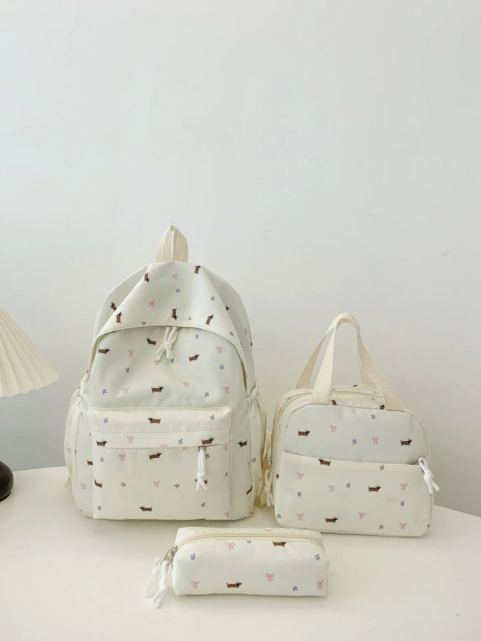 Matching daisy clutch and tote set – 3-piece boho women’s bags