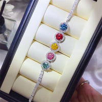 5 Carat Moissanite Sterling Silver Tennis Bracelet for Women – Sparkling Elegant Jewelry Gift