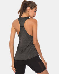 Full Size Scoop Neck Wide Strap Active Tank Trandify deal