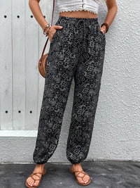 Printed High Waist Pants Trandify deal