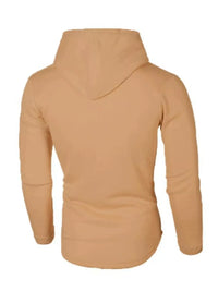 Men's Plus Size Slim Fit Hoodie | Long Sleeve Cotton Blend Pullover