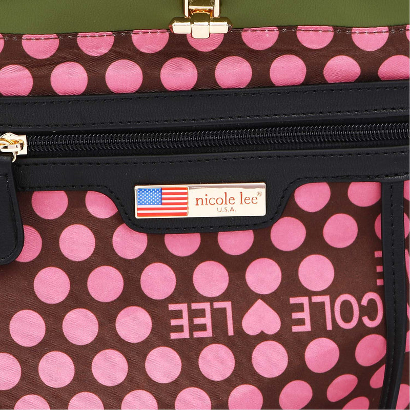 Nicole Lee USA Flower Pattern Adjustable Strap Backpack Bag Trandify Deal