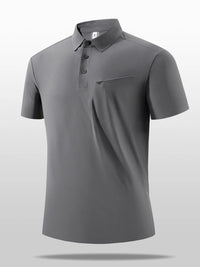 Men’s Plus Size Short Sleeve Polo Shirt – Button-Detail Casual Shirt for Big & Tall Men – Breathable Summer Fashion
