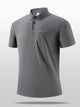 Men’s Plus Size Short Sleeve Polo Shirt – Button-Detail Casual Shirt for Big & Tall Men – Breathable Summer Fashion