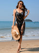 Fringe Openwork Spaghetti Strap Cover-Up Trandify deal