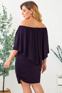 Full Size Off-Shoulder Half Sleeve Dress Trandify deal
