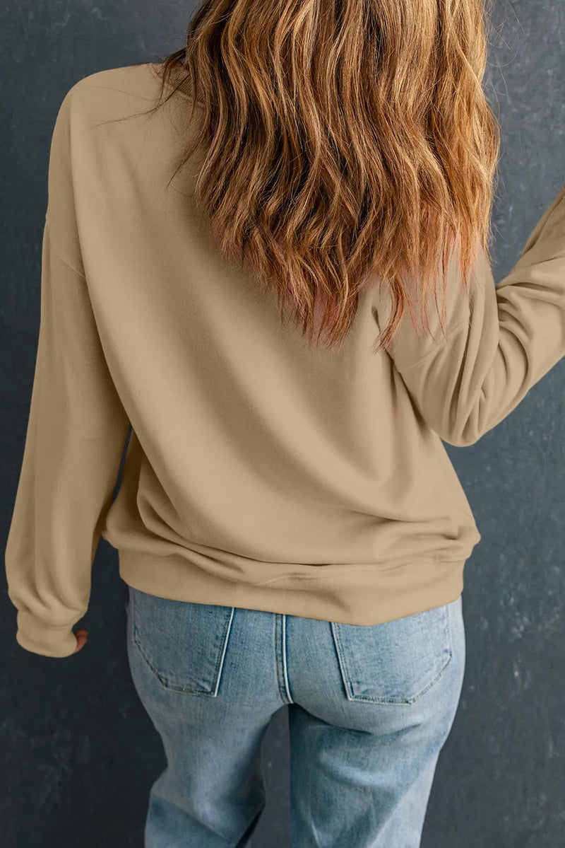 Plus Size Pumpkin Graphic Long Sleeve Sweatshirt Trandify Deal