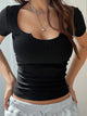 Casual outfit with women's viscose elastane t-shirt and jeans