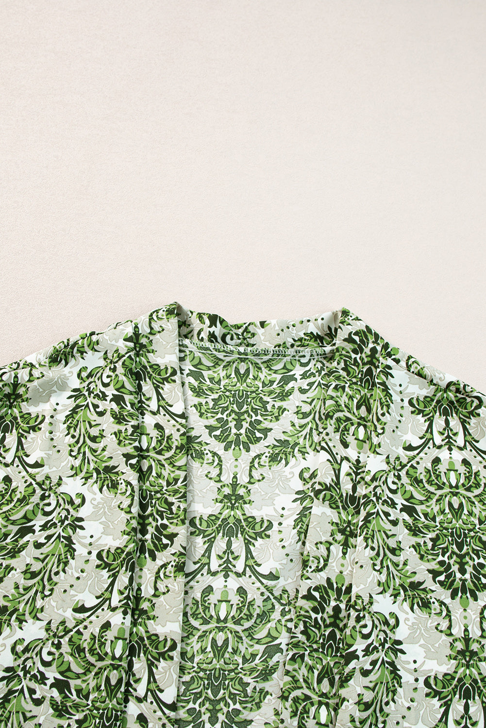 Printed Open Front Top and Shorts Set Trandify deal