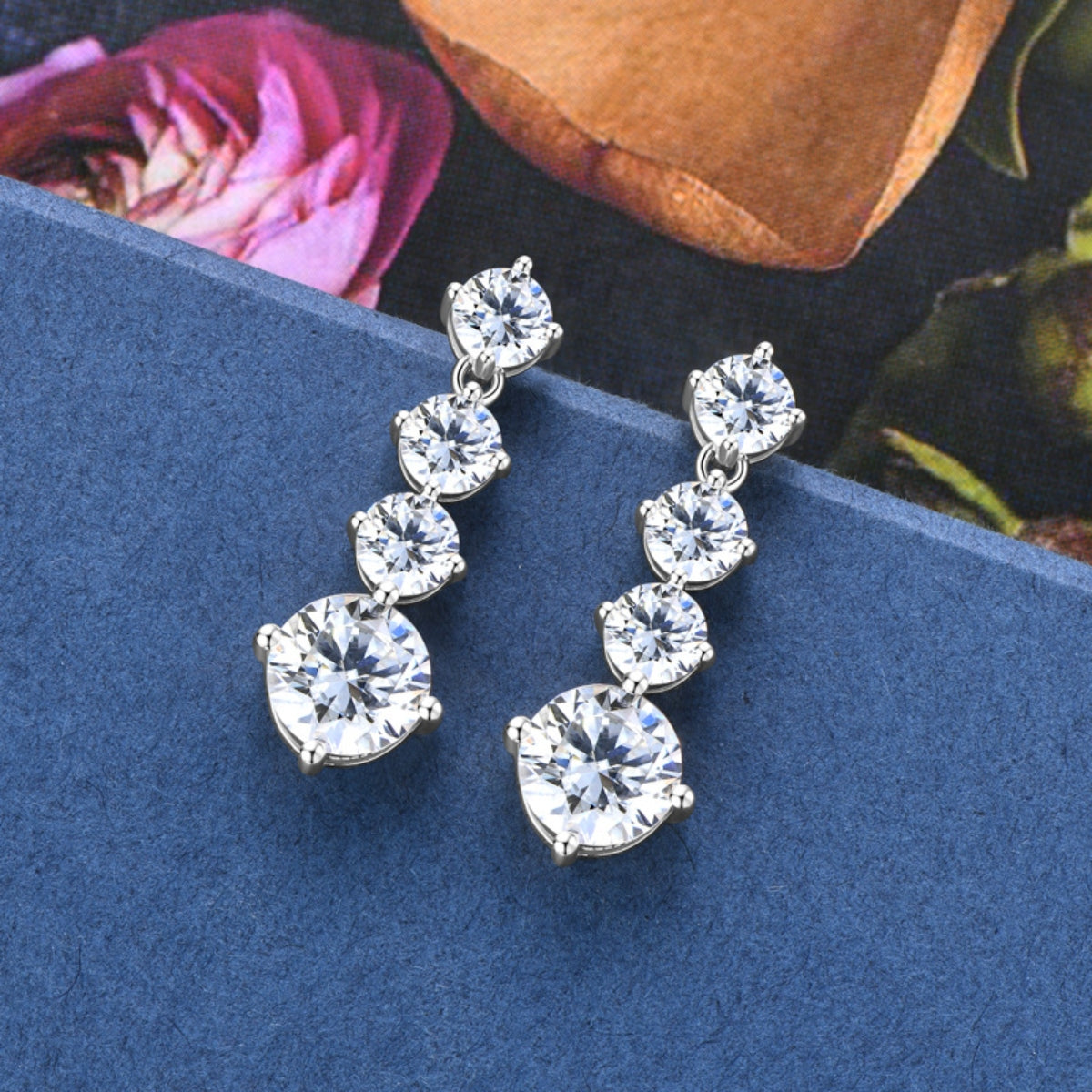 4 Carat Moissanite 925 Sterling Silver Earrings Trandify Deal