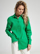 Textured Collared Neck Long Sleeve Shirt Trandify deal