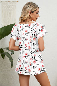 V-Neck Short Sleeve Blouse Trandify deal