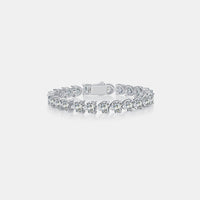 24 Carat Moissanite 925 Sterling Silver Heart Bracelet Trandify Deal