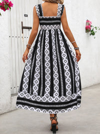 Honey Printed Square Neck Wide Strap Cami Dress Trandify deal