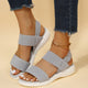 Rubber Open Toe Low Heel Sandals Trandify Deal