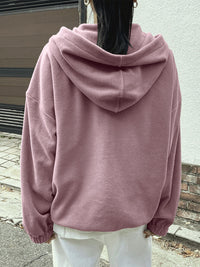 Mountain Quarter Zip Long Sleeve Hoodie Trandify Deal