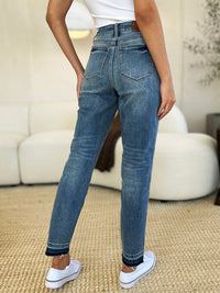 Judy Blue Full Size Mid Rise Rigid Magic Release Hem Jeans - Trandify Deal