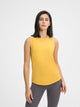 Women’s Cutout Back Active Tank Top – Cropped Yoga Tee for Workouts