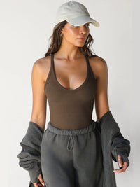 Scoop Neck Wide Strap Tank Trandify deal