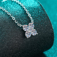 1.26 Carat Moissanite 925 Sterling Silver Geometric Shape Pendant Necklace Trandify Deal