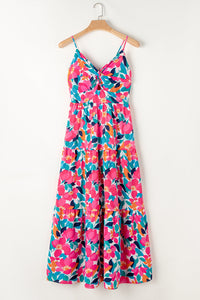 Printed V-Neck Maxi Cami Dress Trandify deal