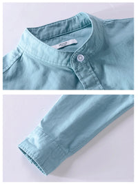 Plus size men’s button-up long sleeve shirt in slim fit for office and casual wear