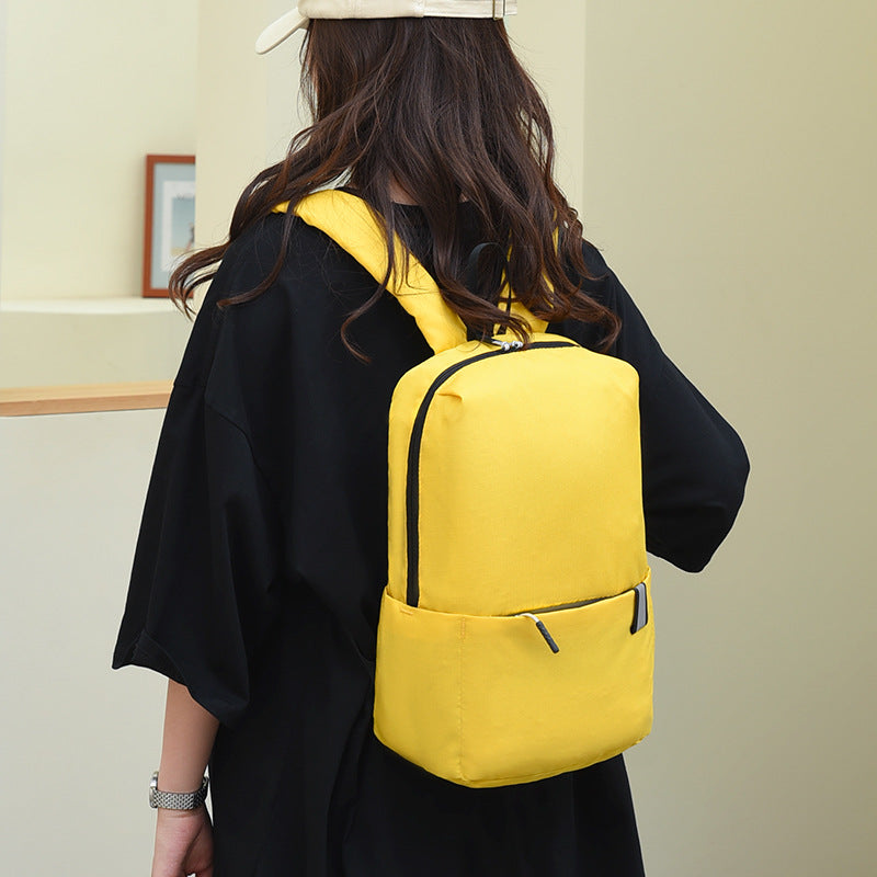 Solid Color Nylon Backpack Bag Trandify Deal
