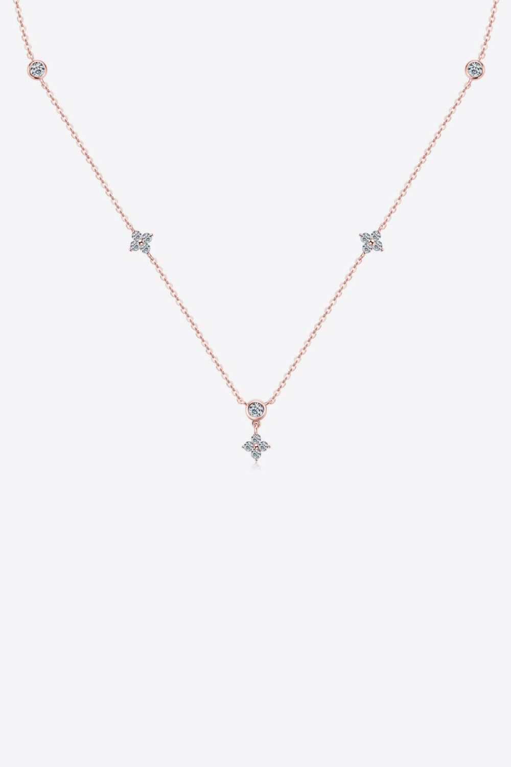 Moissanite 925 Sterling Silver Necklace Trandify Deal