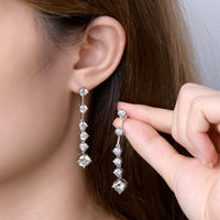 4 Carat Moissanite 925 Sterling Silver Earrings Trandify deal