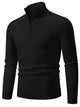 Men’s Plus Size Quarter Zip Sweater – Regular Fit, Cozy & Stylish