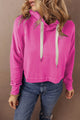 Drawstring Long Sleeve Hoodie Trandify Deal