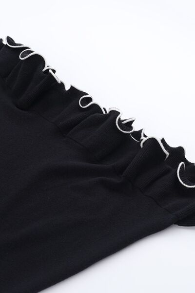 Trendy Contrast Trim Long Sleeve Mini Dress for Women – Fashionable Party & Casual Outfit – TrandifyDeal USA