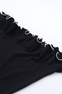 Trendy Contrast Trim Long Sleeve Mini Dress for Women – Fashionable Party & Casual Outfit – TrandifyDeal USA