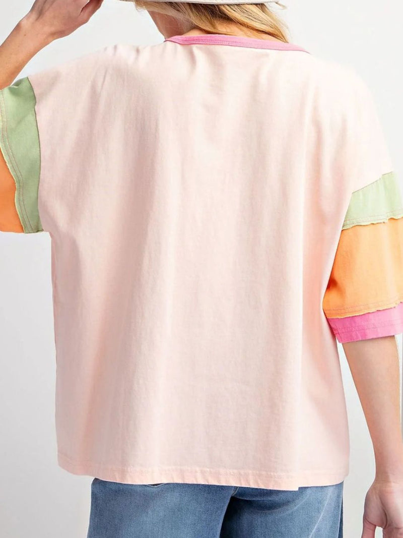 Ball Round Neck Half Sleeve T-Shirt Trandify Deal