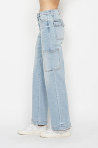 Judy Blue Full Size High Waist Straight Cargo Jeans Trandify Deal