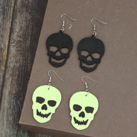 2 Piece PU Leather Skull Dangle Earrings Trandify Deal