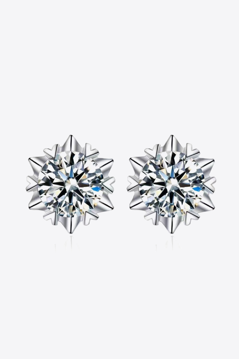 Stuck On You 4 Carat Moissanite Stud Earrings Trandify Deal