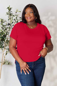 Basic Bae Full Size Round Neck Short Sleeve T-Shirt Trandify deal