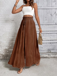 Tied High Waist Wide Leg Pants Trandify deal