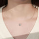 1 Carat Moissanite 925 Sterling Silver Necklace – Sparkling Lab-Created Moissanite Stone in a Classic Sterling Silver Setting